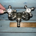 Vintage Brass Claw Foot Tub Faucet With Porcelain Handles El-ware