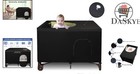 Durable Black Polyester Blackout Cover     Easy Care For Comfortable Crib Sleep