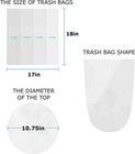 4 Gallon Trash Bag Liner 500 Count  Garbage Bags  17   x 18    Clear Leak Proof W   