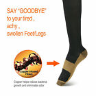 1-6 Pairs Copper Compression Socks 20-30mmhg Graduated Support Mens Womens S-xxl