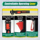 52cc Gas Power Nylon Brush Sweeper For Driveway Turf Snow Cleaning