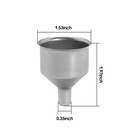 Mini Funnel For Liquor oil perfume Bottles stainless Steel With 3 8  Spout 6 Pcs