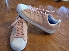 2017 Adidas Cg4839 Suede Skate Shoes Pastel Pink Men s Sz 6  Women s Sz 7 5