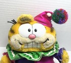 Vintage 1981 Garfield 9    Cat Clown Jester Plush Dakin Co Clowning Stuffed Animal