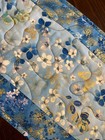 Handcrafted-quilted Table Runner-spring Is Coming Blue white Floral New2026