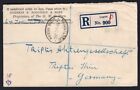 Nigeria Lagos 1930 Registered Cover To Germany  Block Of 6x1d