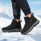 Waterproof Warm Fur Lining Ankle Shoes Men s Insulated Winter Snow Boots Outdoor