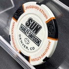 Harley-davidson Poker Chip Sun Denver Colorado Oldest Dealer Orange White Mint