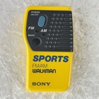 Sony Srf-8 Sports Fm am Walkman Yellow W oem Headphones Mdr-006 Tested Working