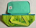 Trader Joe   s Mini Insulated Bag Neon Green With Blue Zipper  Summer 2026 Release