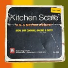 70s Harvest Gold Yellow Kitchen King Kitchen Retro Scale Original Box Us metric