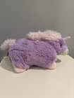 Pillow Pet Peewee Purple Unicorn 12    Plush Lavender Pink 2010 Toy Stuffed Animal