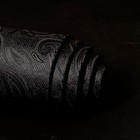 Mens Silk Tie And Pocket Square Cufflinks Clip Set  Black Paisley Set 