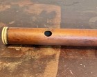Antique C  Peloubet 1806-1845 Boxwood 6 Holes   4 Key Flute  bone Silver 