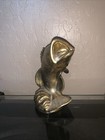 Brass Bass Fish Statue Figurine   Bottle Opener Man Cave Patina Heavy Vintage