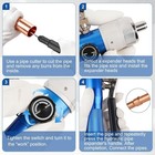 Hydraulic Tube Expander Swaging Tool Hvac Set  3 8in To 1-1 8in Od Pipe Expander