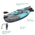 Lightweight 2-person Inflatable Kayak For Adults With Aluminum Paddles Hand Pump