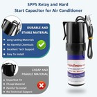 2 Pack Spp5 Hard Start Super Boost Hvac Relay And Start Capacitor