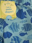 I Play Green Sprouts Baby Boy Trunks W  Built-in Reusable Swim Diaper Fish 6m