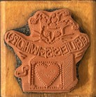 Vintage All Night Media Jester Cat Jack On The Box Guess Who  Rubber Stamp