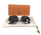 Tory Burch Sunglasses Ty6080 31618g Silver Square Frames W  Light Grey Gradient