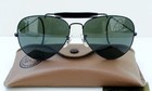 Vintage B l Ray Ban Usa Aviator Outdoorsman 62 Mm G15 Black Frame Sunglasses 