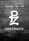 Nate Diaz Ufc Art Card Print Pz Signed  30