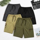 Men s Summer Cargo Shorts Quick Dry Lightweight Elastic Waist Zip Pockets Eu Fit
