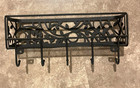 Wall-mounted Key Holder   Mail Organizer With 5 Hooks - Entryway Storage   Decor