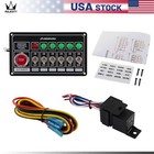 Lr Racing Switch Panel Ignition Engine Start 6 Switch   Lights Switch Panel Bk