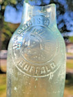 Vintage Antique Iroquois Bev  Corp Buffalo Ny Beer Bottle Indian Head Logo Broke
