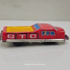 Vintage Gtc Japan Tin Litho Friction Pickup Truck Toy Red Yellow Retro