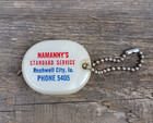 Vintage Standard Oil Service Gas Station Tape Measure Keychain Rockwell City Ia