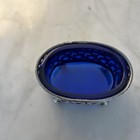 Sterling Silver Salt  Cobalt Blue Liner Watson