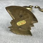Vintage Brass Flamingo Mcm Standing Patina Finish Made In Korea