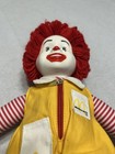 Vintage 1984 Ronald Mcdonald Plush 16    Mcdonaldland Doll Vinyl Head Advertising