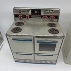 Vintage Child s White Wolverine Tin Refrigerator 1950 s And Stove Oven Litho Lot