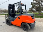 2018 Toyota 8fg45u 10 000lb Capacity Lpg Powered Pneumatic Forklift Hi Lo Lift