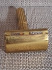 Gillette Safety Razor Gold Tone