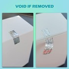 Silver Hologram Tamper Proof Stickers Warranty Void Seal Security Labels Genu   