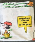 Vtg 1971 Peanuts Full Flat Sheet   Pillowcase Sears   Roebuck Perma-prest 