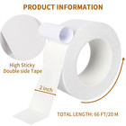 Double Sided Fabric Tape Heavy Duty 2 Inch X 66 Feet Multipurpose Carpet Craft