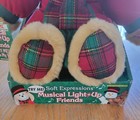 Vintage Soft Expressions Dog Plush Musical Light Up Friends Stuffed Animal Works