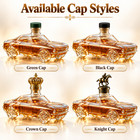 Vintage Car Shaped Glass Bottle Whiskey Vodka Decanter Empty Liquor Bottle 350ml