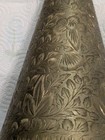 Vintage Sarana Brass Hand Etched Vase Made In India