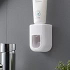 Wall Mount Automatic Toothpaste Dispenser Toothpaste Squeezer Toothbrush Holder