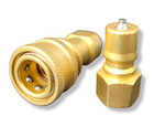 Carpet Cleaning - Brass 1 4  Quick Disconnect For Wand Hoses  set Of 8 