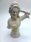 Vintage Half Doll For Pin Cushion Porcelain  Doll Head  Pin Cushion  Very Old