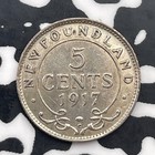 1917-c Newfoundland 5 Cents Lot c2884 Silver  Nice 