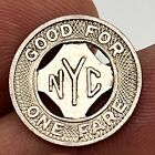 1953 New York City Transit System Train Bus Transit Token   the Holy Grail  